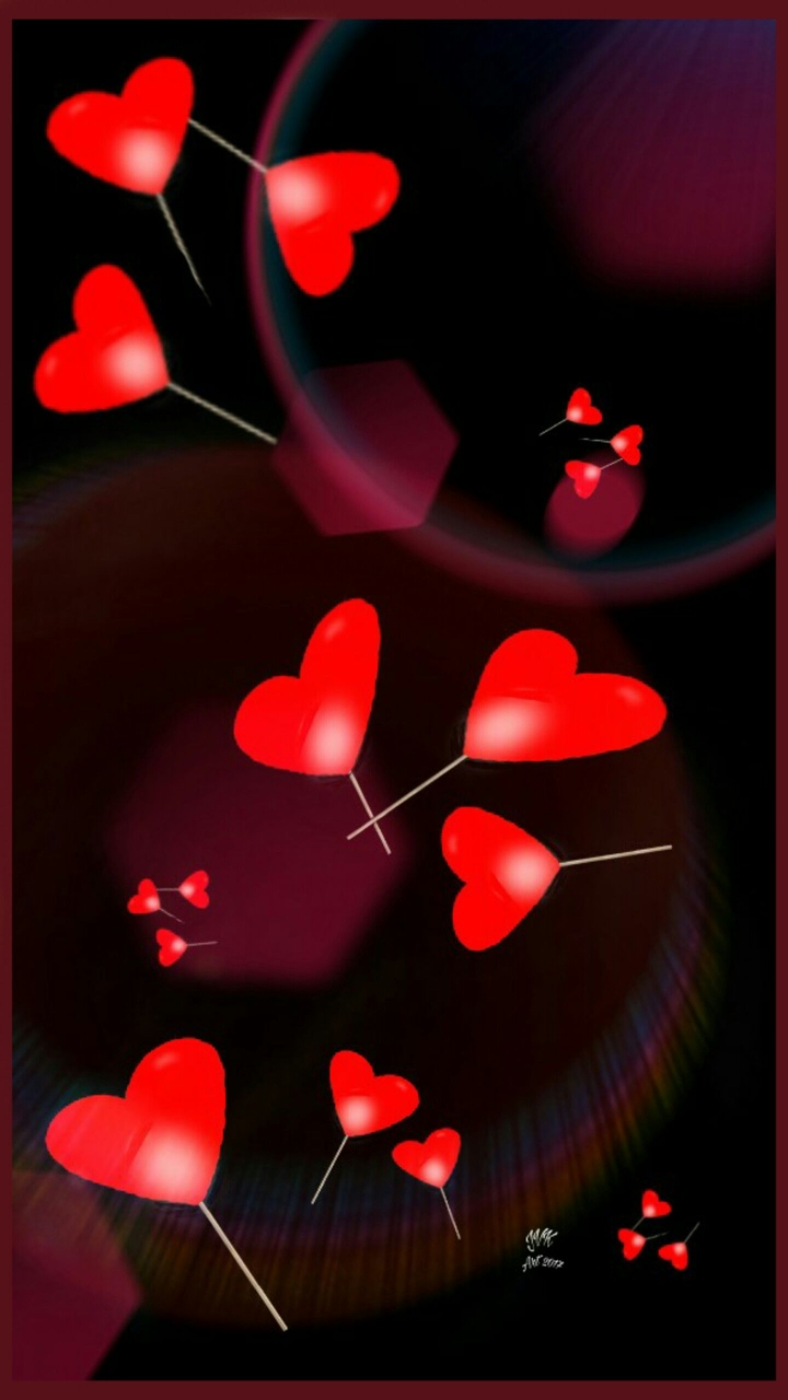 des bâtonnets de cœurs pour la St Valentin