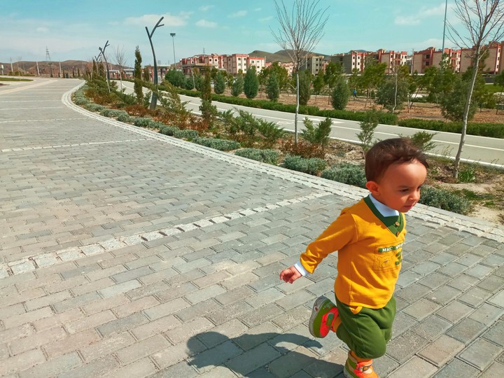 Baby running