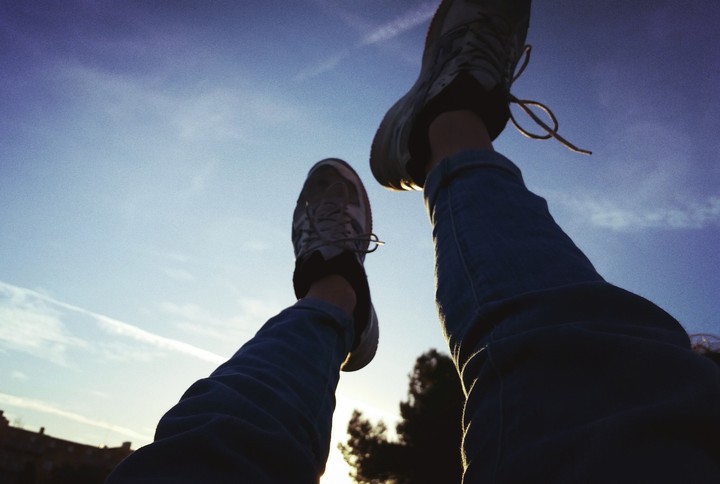 shoes in the sky