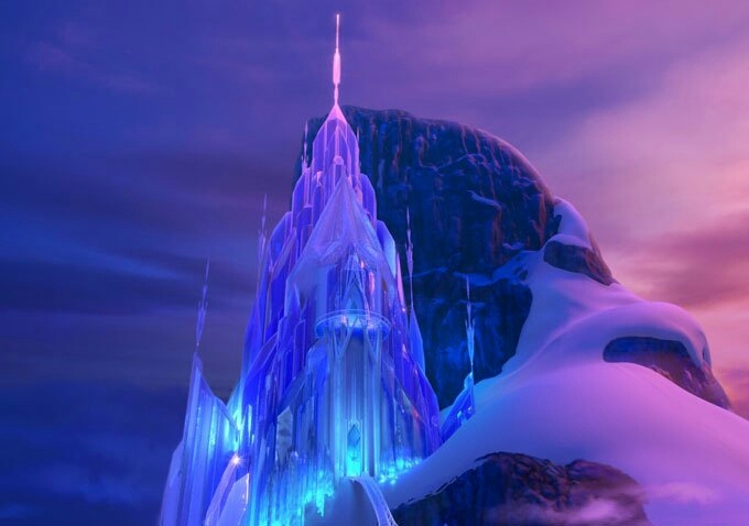 The ice palace of Elsa