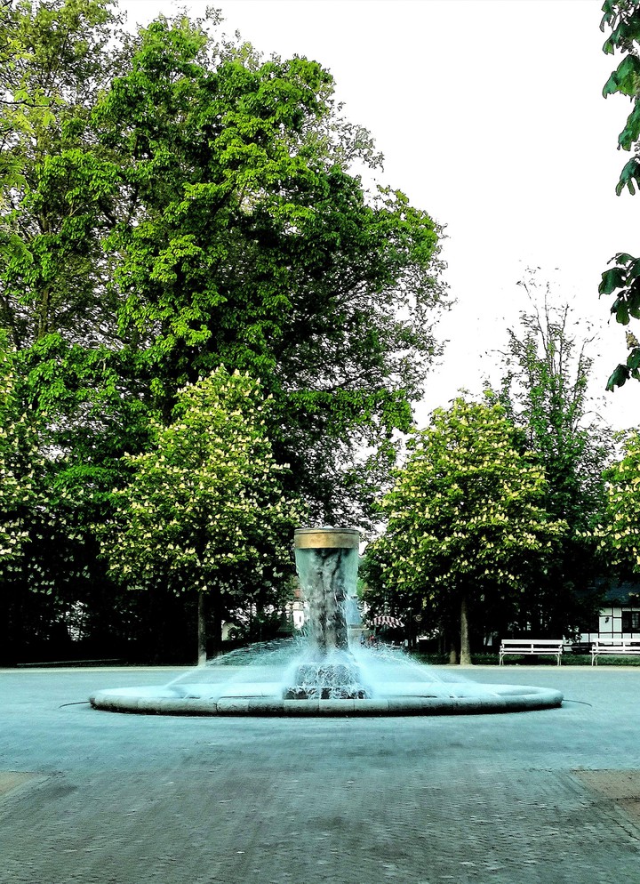 water fountain in the park