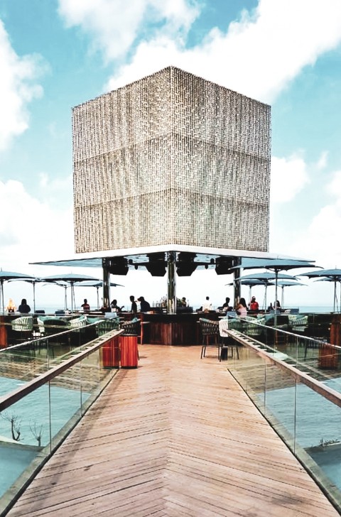 One of the beach clubs in Bali