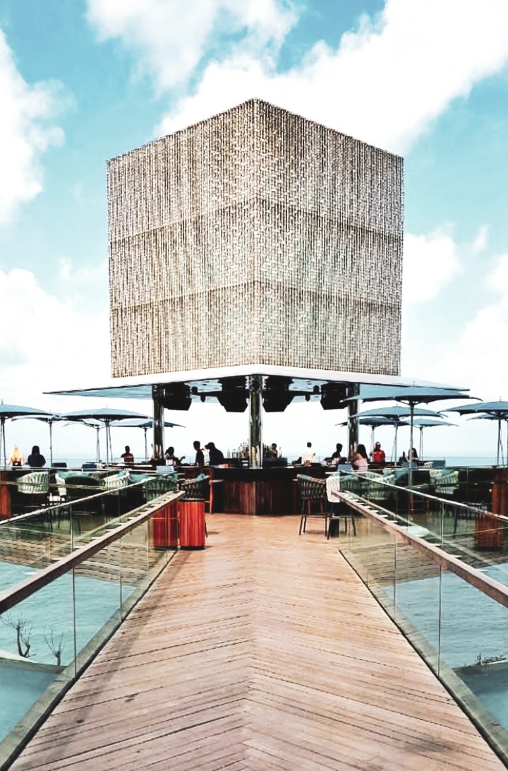 One of the beach clubs in Bali