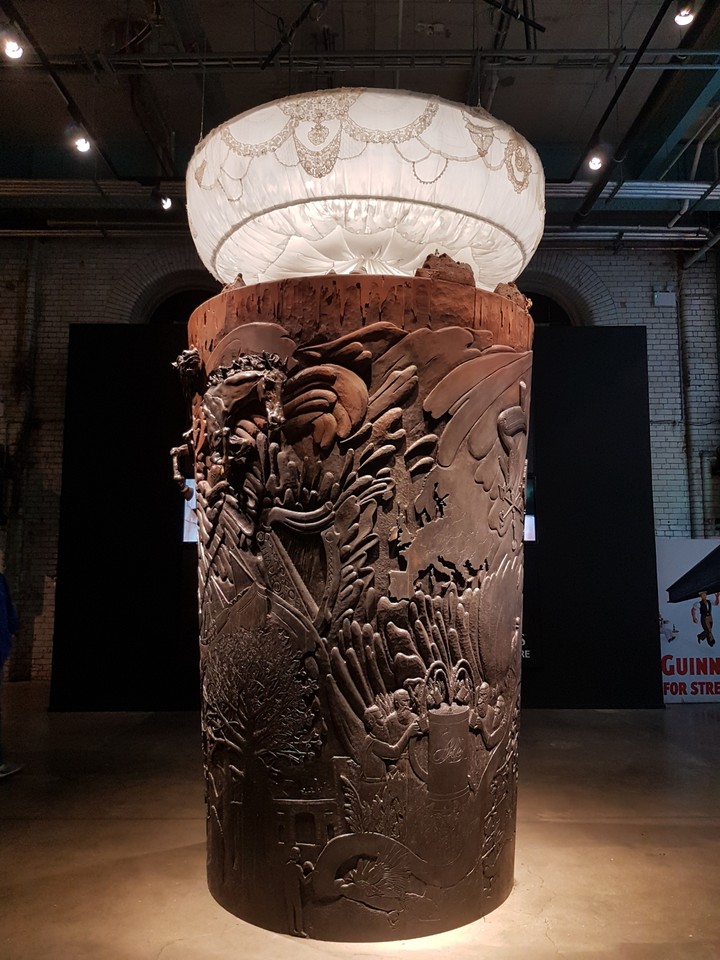 Sculpture in Guinness factory, Dublin.