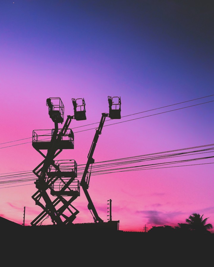 purple sky