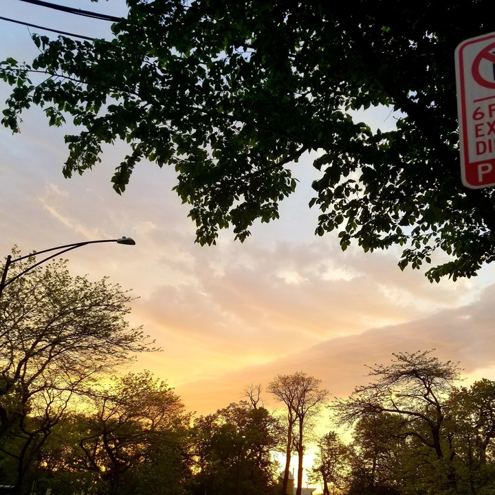 sunrise in Chicago