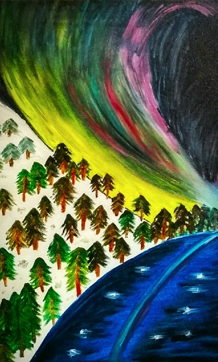 Colors of night sky