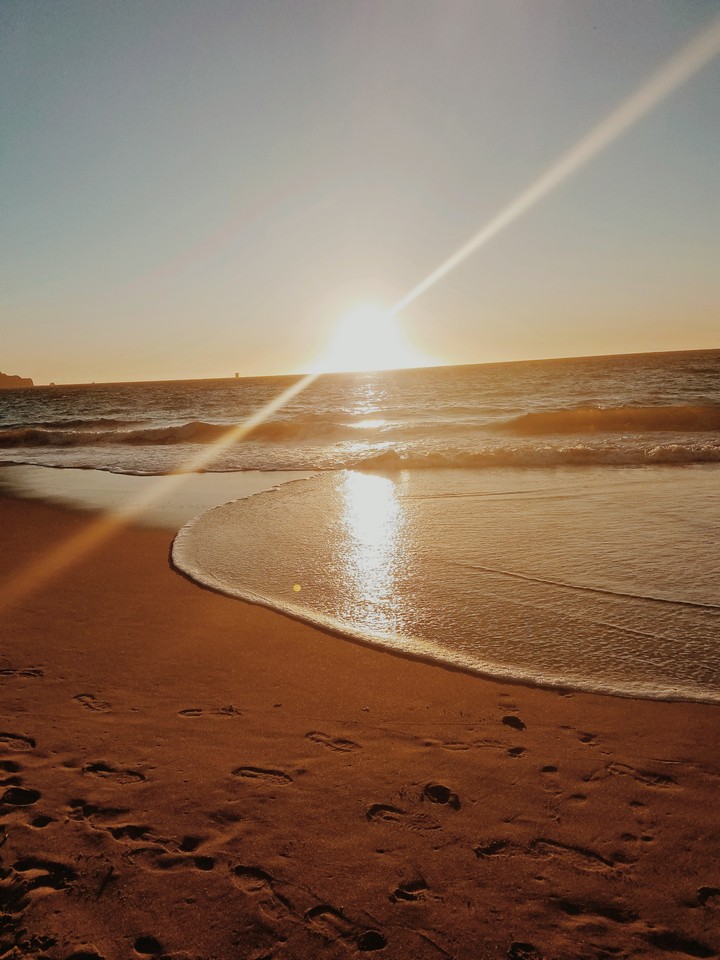 sunset at Brooks beach