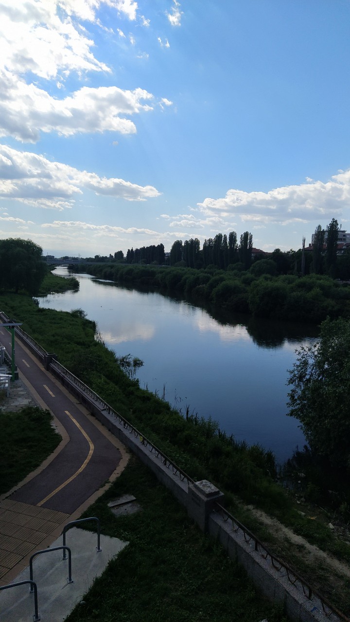 river at dawn