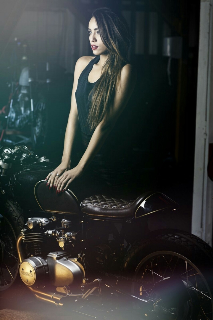 Hot Girl Cafe Racer