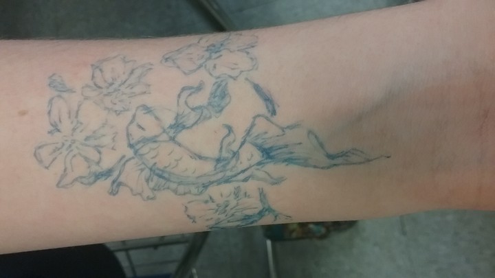 ink tattoo blue