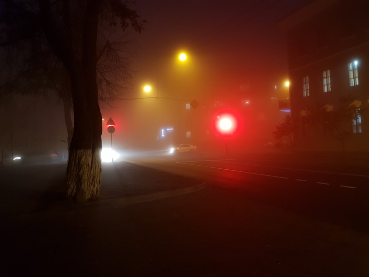 foggy street