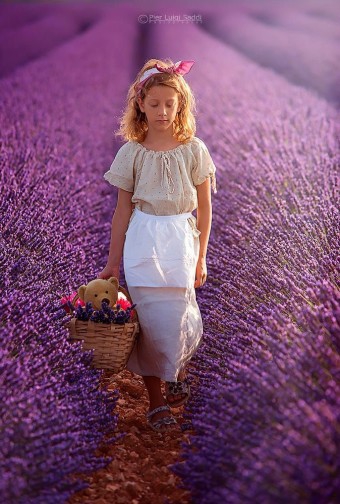 Girl in the Flower Garden
