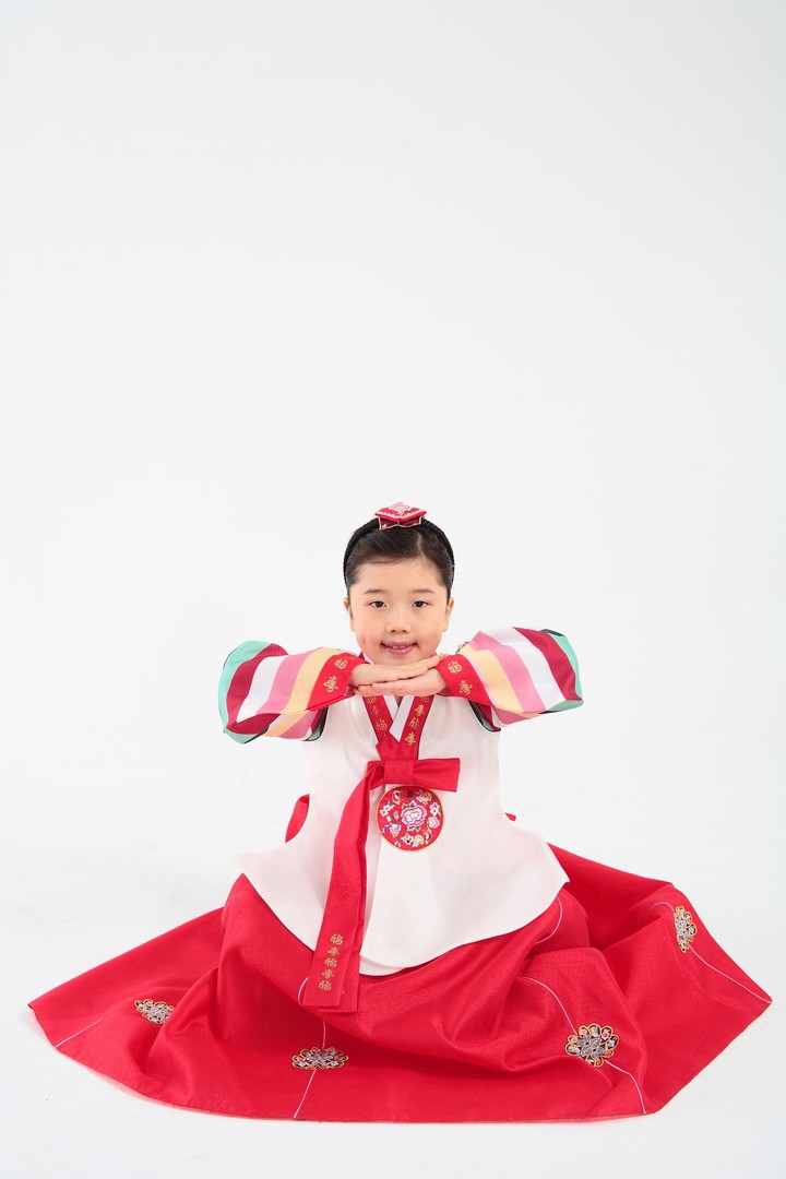Family in Korean Dress