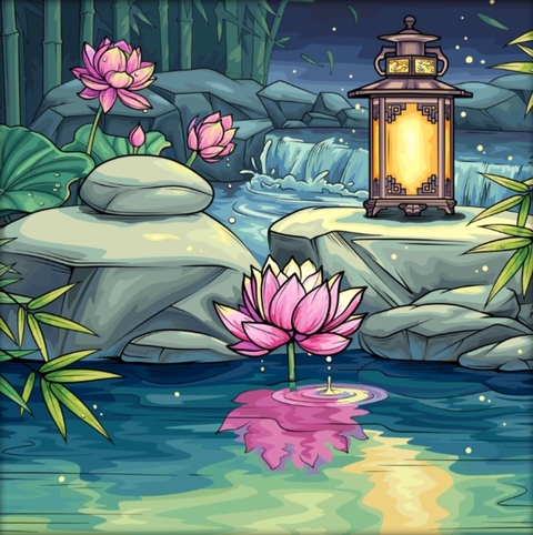 flower, Water Hintergrundbilder