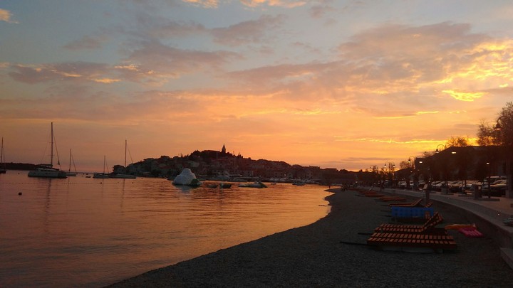 Sunset and sea