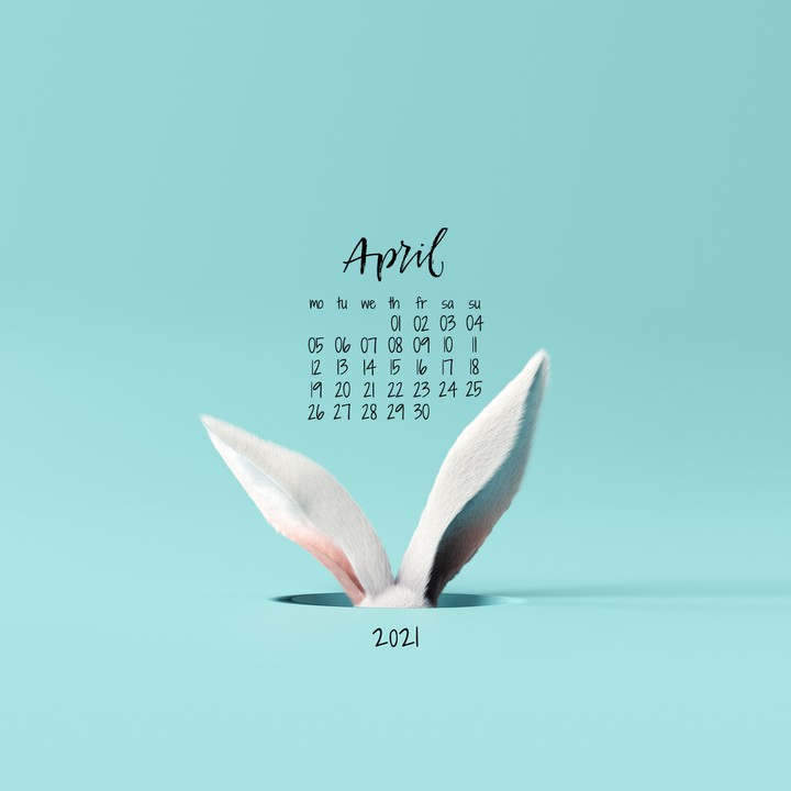 Calendar: 2021 April