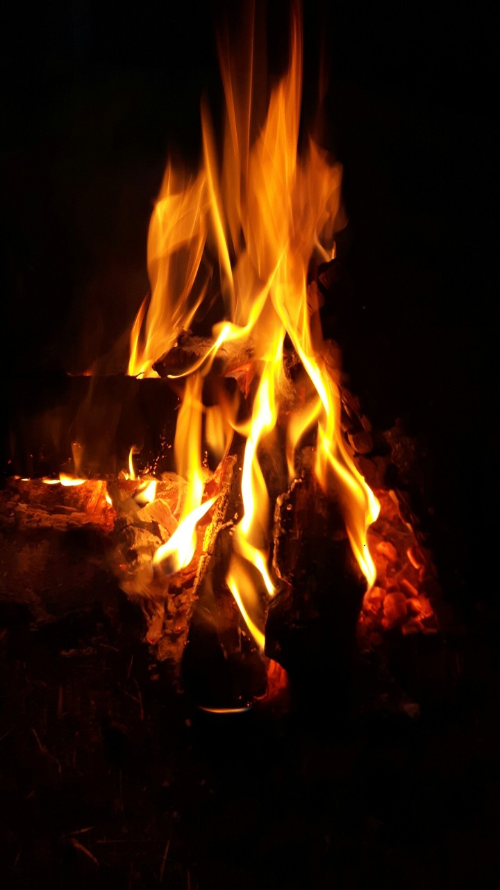 fire in the dark
