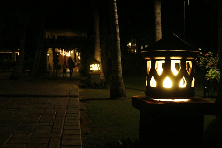 Resort at night