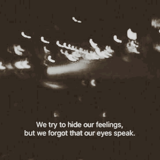 we try hiding our feelings