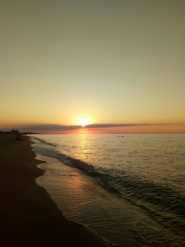 Sunset at sea