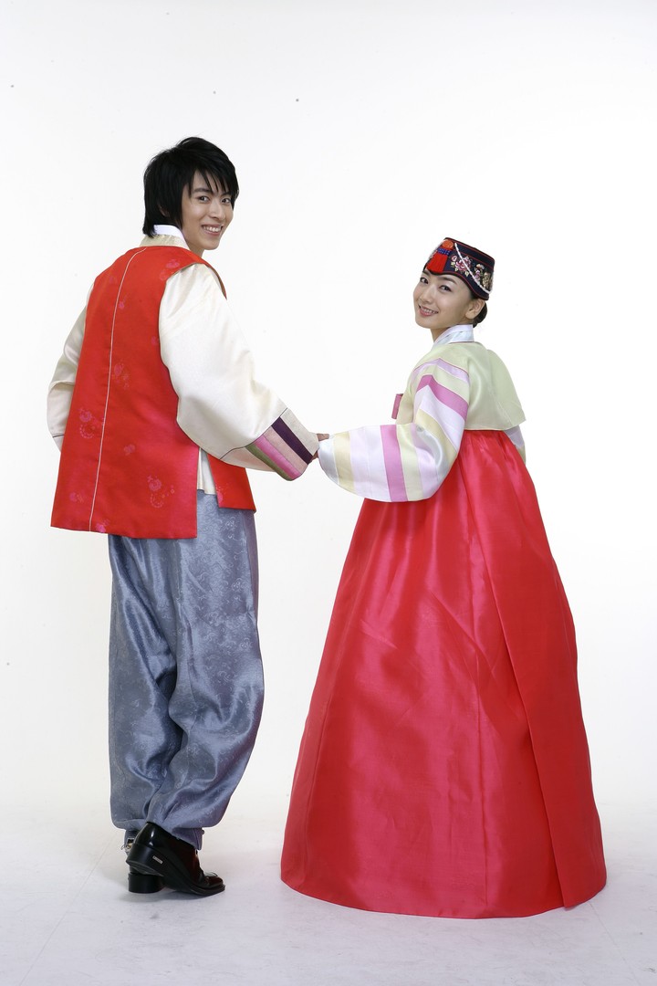 Couple in Korean Dress