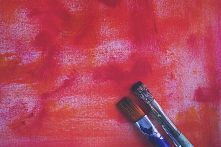 Brushes Paint Red