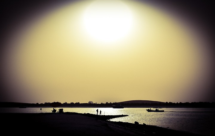 The Sunset of his life time