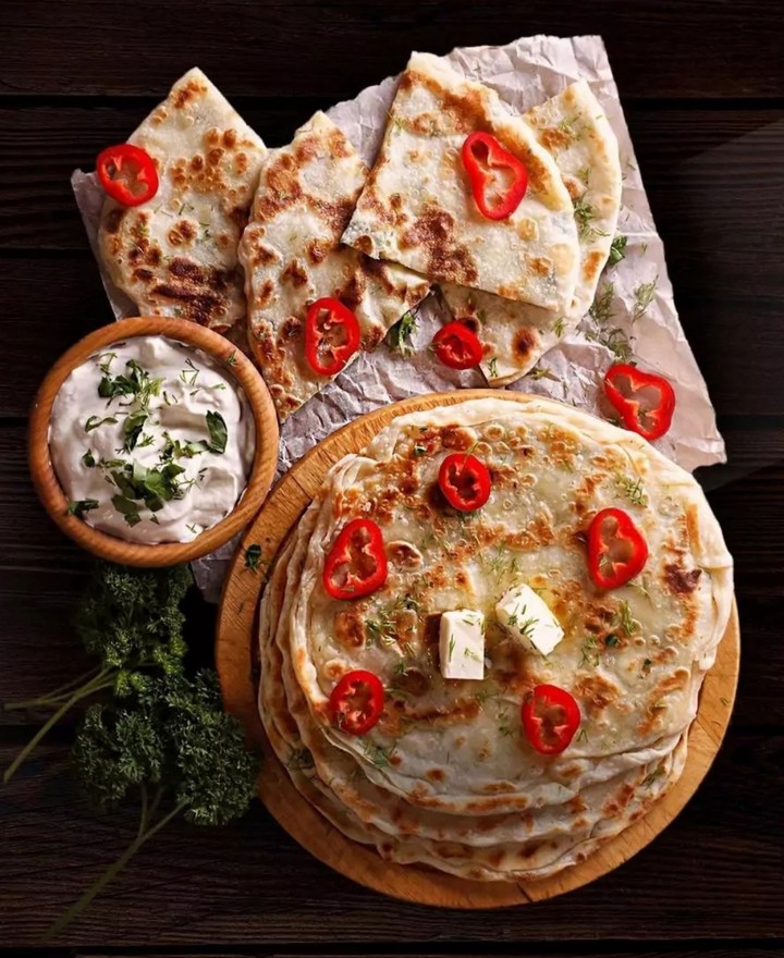 paratha with extra cheese