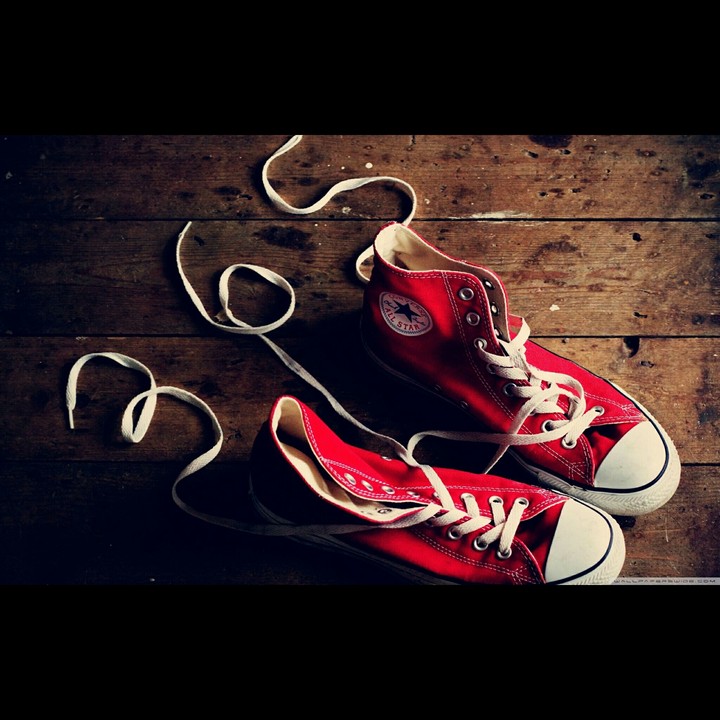 red shoes