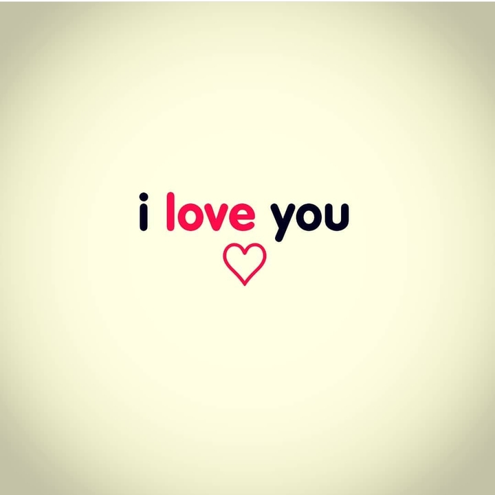 I love you