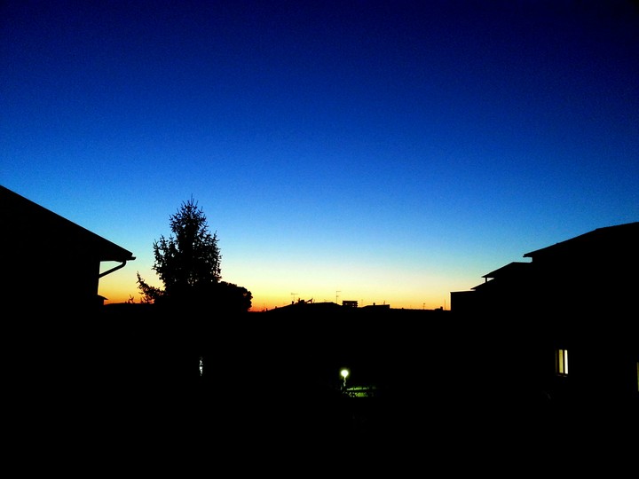 tramonto azzuro