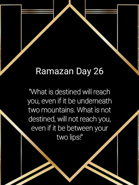 Ramazan Day 26