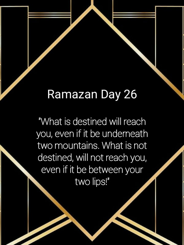 Ramazan Day 26