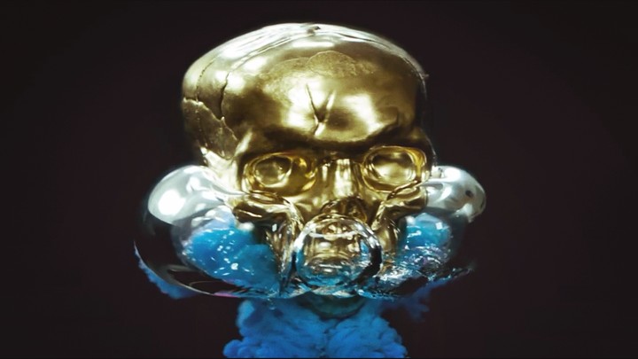 #calavera #agua #patrones #colores #pintura