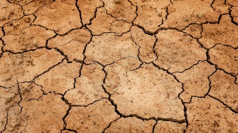 drought cracked earth