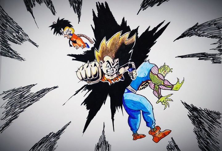 Goku vs King Piccolo