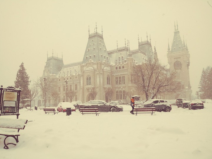 Palace of Culture in the winter