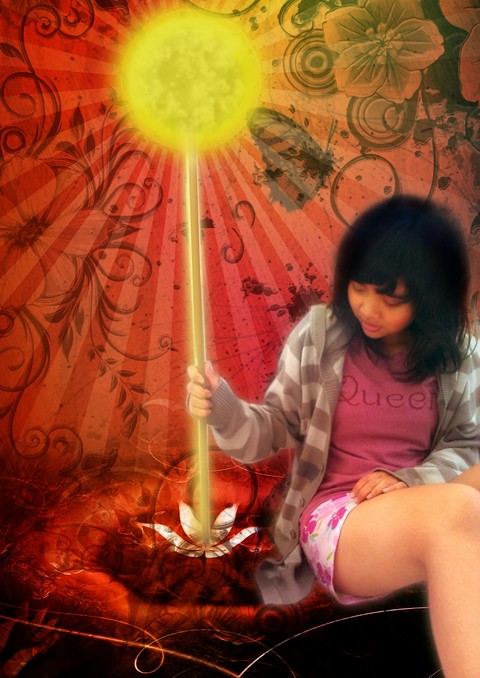 Girls making light