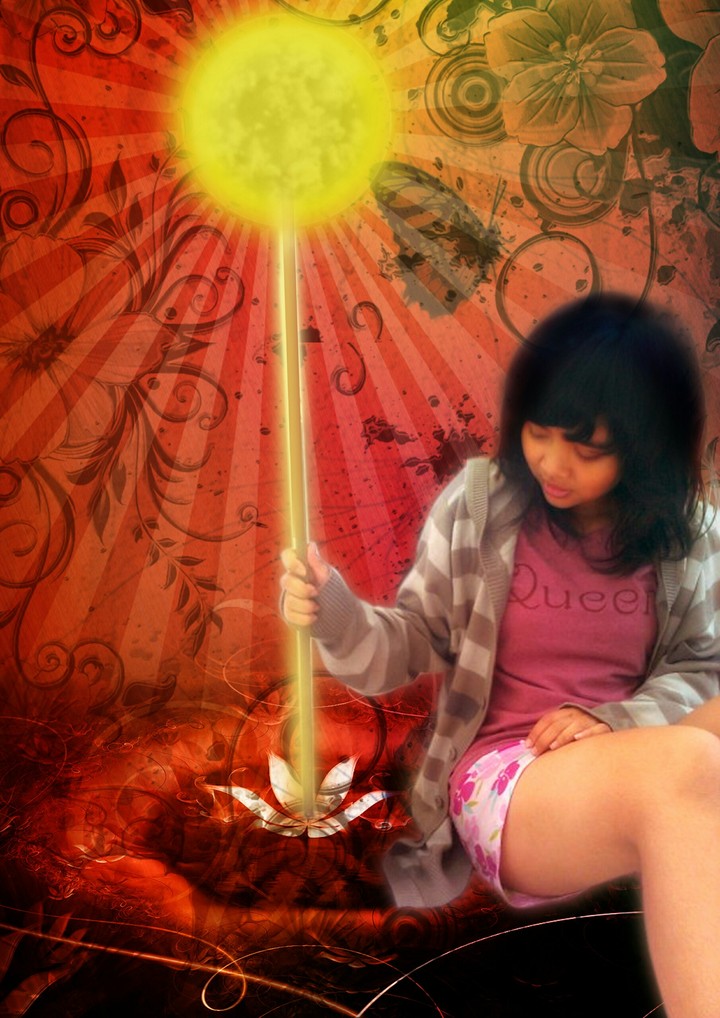 Girls making light