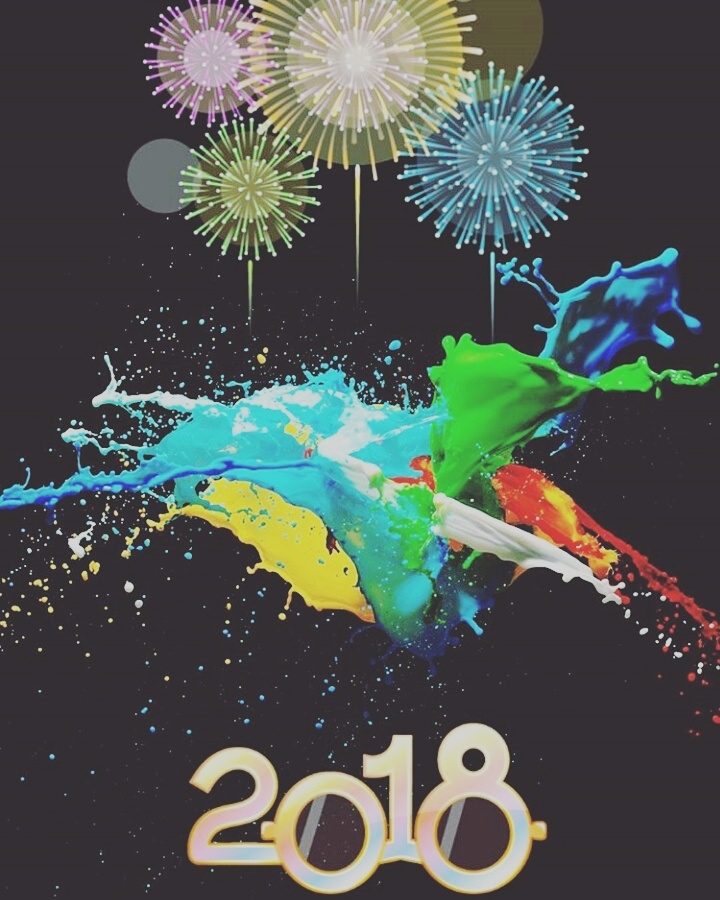 Beautifull colour happy new year