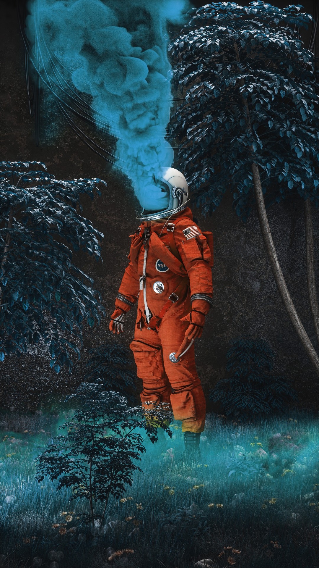 обои astronaut, annimation