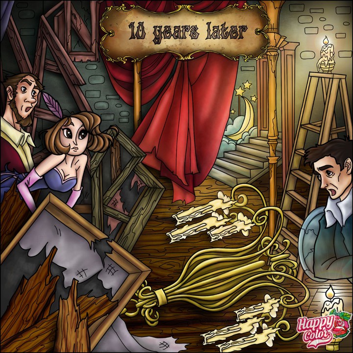 10 лет спустя, декорации, подмостки.