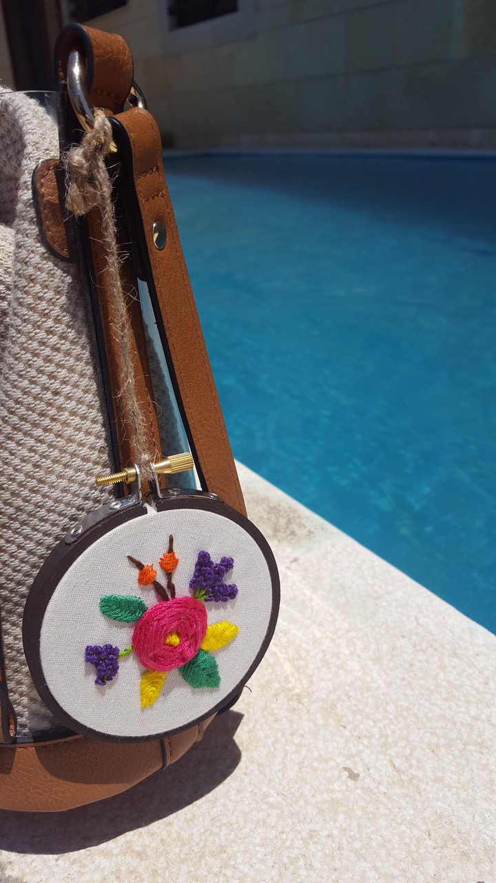 bag by the pool