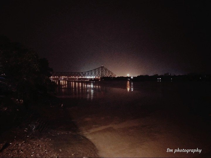 Howrah bridge night view...