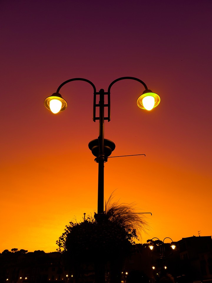 A light in the sunset