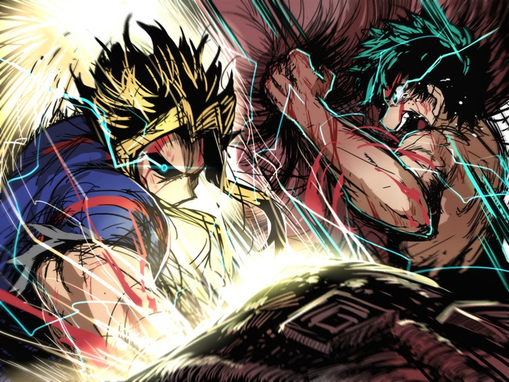 ALL might e Midoriya