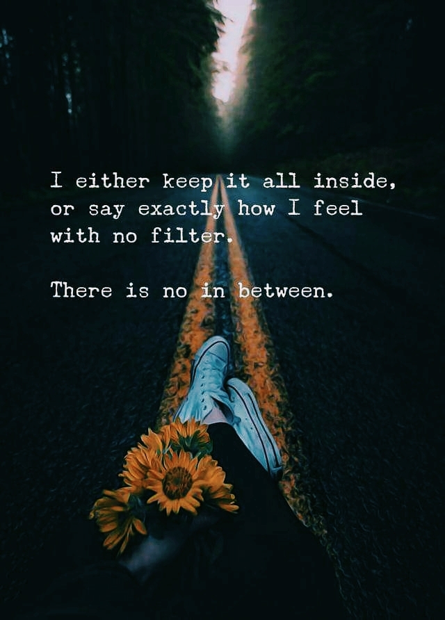 there is no in between