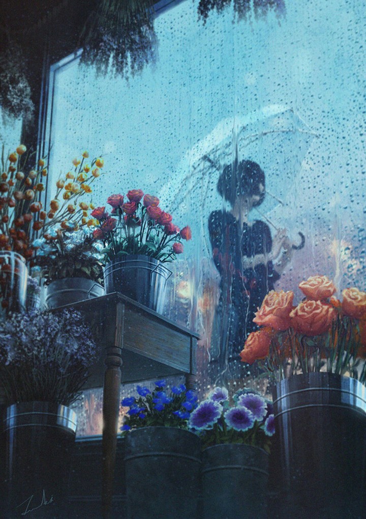 broken in the rain