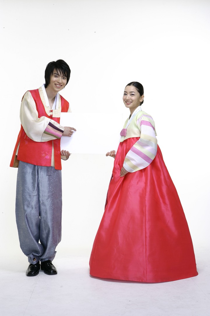 Couple in Korean Dress